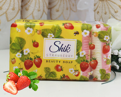 5x70g Shik Kosmetische Seife Erdbeere Beauty Soap Strawberry