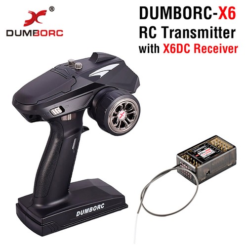 DUMBORC X6P 6CH 2.4G RC radiocomando trasmettitore x6DC ricevitore per auto RC - Foto 9 di 24