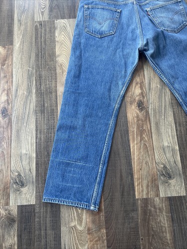 Vintage Levi's 501xx Blue Jeans -Made in USA 501-0000 Actual Size W36 L27 - Picture 12 of 15