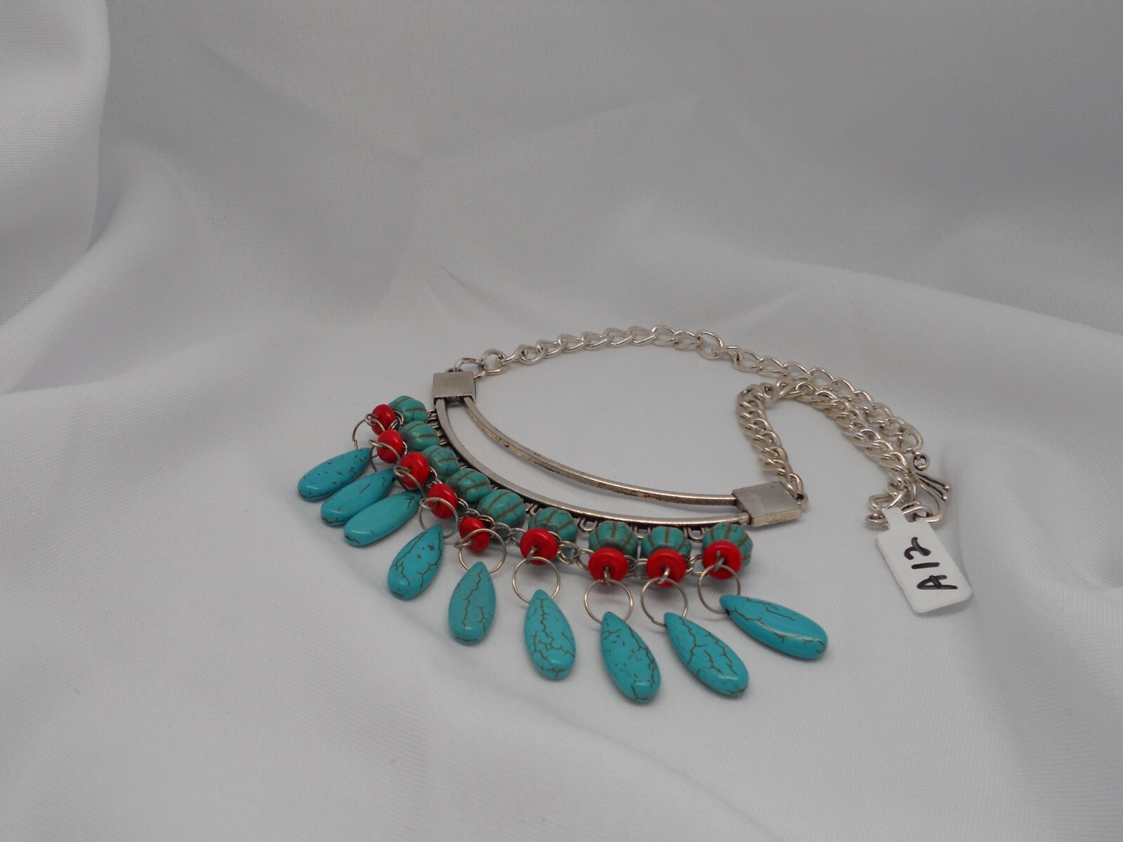 Turquoise and Red Coral Necklace eBay