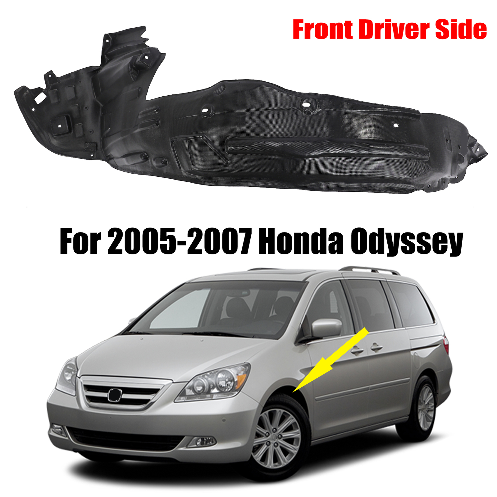 2005-2007 Honda Odyssey Front Left Driver Side Splash Shield