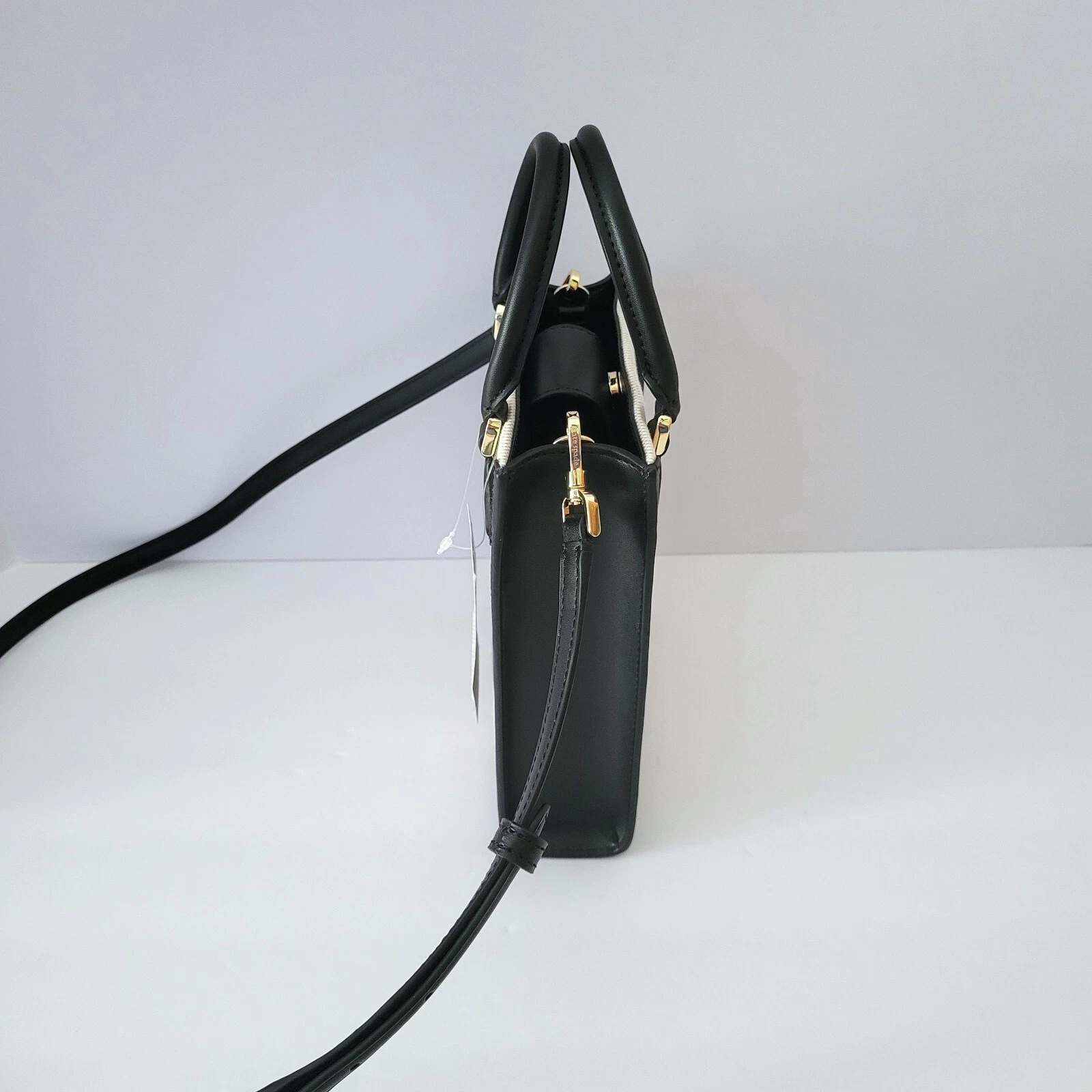 Borsa a tracolla Kate Spade KK235 Ellie tela mini tote borsa a mano nera multi