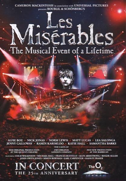 Les Miserables 25th Anniversary Concert At The O2 (DVD / Alfie Boe 2010)