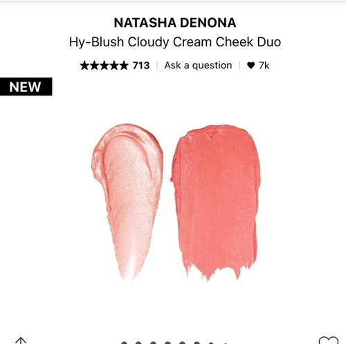 NATASHA DENONA Hy-Blush Cloudy Cream Cheek Duo Shade Flirty Flush NEW - Picture 10 of 12