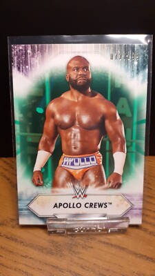 2021 Topps WWE Apollo Crews Light Green Parallel /199