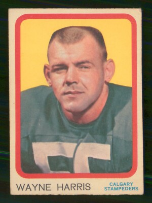 WAYNE HARRIS 1963 TOPPS CFL 63 NO 19 VGEX+            23457