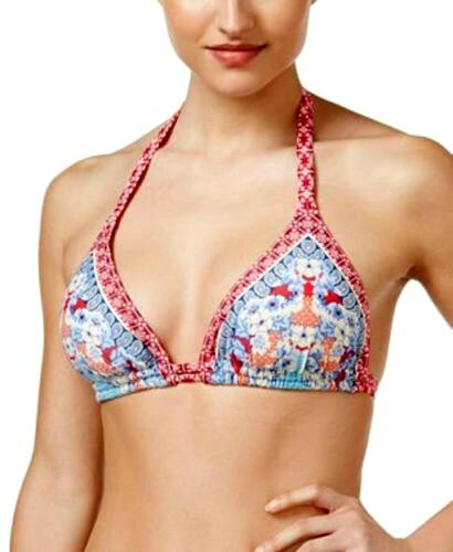 Profile Blush by Gottex Bandana Print Size Small DD/E-Cup Triangle Bra ONLY NWT - Picture 1 of 6