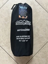 Zooobelives Airlive2000 Air Sleeping Pad With Built In Pump 74”x24”x4”w/ba - NEW