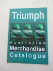 Triumph motorcycle Australian Merchandise Catalogue advertising booklet - 