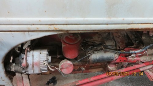 8n Ford Tractor With Side Mount Distributor Alternator Brackets For 12 Volt Ebay