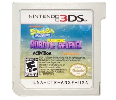 SpongeBob SquarePants: Planktons Robotic Revenge Nintendo 3DS - Cartridge Only