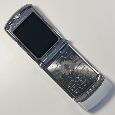 Motorola RAZR V3i Kult-/ Klapphandy in Weiß (Akzeptabler Zustand & ohne Simlock)