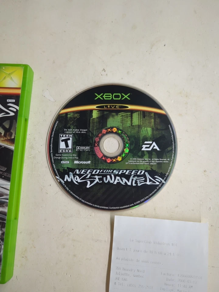 Need For Speed: Most Wanted (Microsoft Xbox 2005) – Complete w/ Manual - Tested - Image 2 of 4