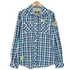 Camp David Mens Shirt Plaid Cotton Button Up Casual Everyday Classic Un6 Size S
