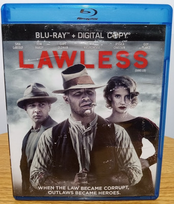 Lawless Blu-Ray - Tom Hardy - Based on a True Story - Alliance
