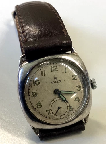 Rare 1930s original Rolex military owned ww2 wrist watch Raf POW aircrew item