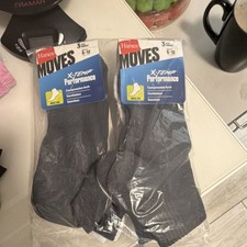 Hanes X-Temp Ankle Socks 3 Pairs Black Size 6-12 Compression Ventilation