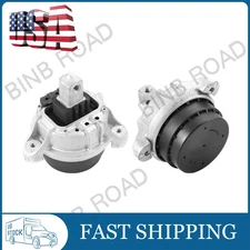 For 2012-2016 BMW 528i xDrive 2.0L AWD 2PCS Front Engine Mount Kit Left & Right