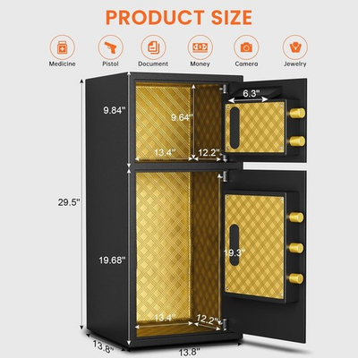 #ad #ad 6.5 Cu ft Home Safe Box with Deposit Slot Large LCD Screen and Fireproof Bag $189.99