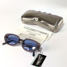 Jean Paul Gaultier 56-7205 Clip-On Silver Frame Blue Lens Sunglasses Japan