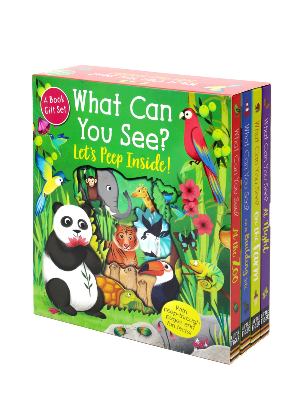 What Can You See Lets Peep Inside 4 Books by Little Tiger - Ages 3-6 -Board Book - Image 8