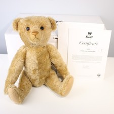 Steiff Replica 1910 Growler Teddy Bear Limited 38 with Certificate Box 403545