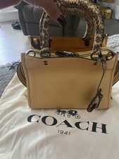 Coach 1941 Rogue 25 Beechwood Leather Snakesk...