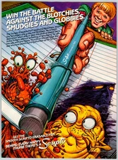 1984 SCRIPTO ERASABLE PEN Vintage 8"X11" Magazine Ad 1980's KAH5