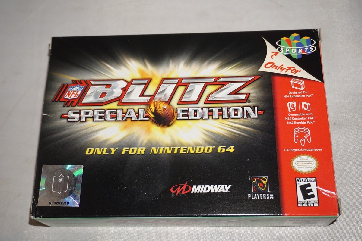 Nfl Blitz Special Edition (Nintendo 64 N64) Complete in Box CIB