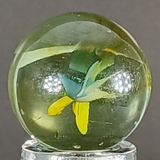 Vintage Tri-Color Cat's Eye Marble .62 Inches Near-Mint Condition