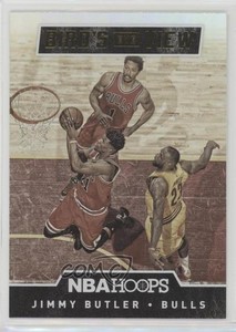 2015 Panini NBA Hoops Bird's Eye View ( in Background) Jimmy Butler LeBron James