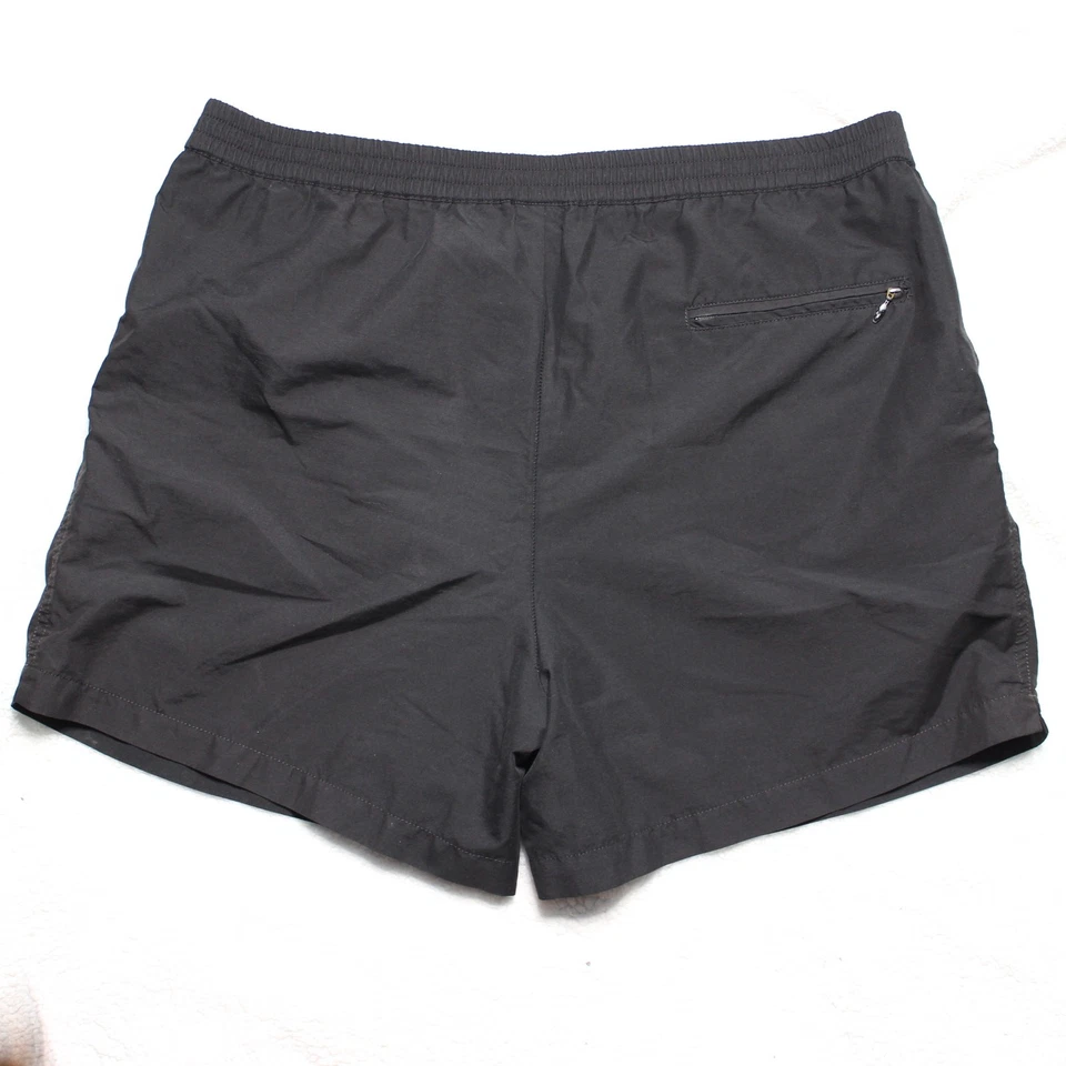 Vintage Nike Women’s Black Nylon Shorts XL Swim Running Zip Pocket 90s Y2K - Image 2 of 4