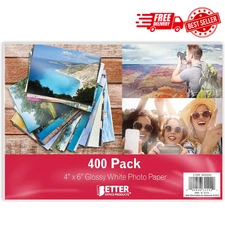 Premium Glossy Photo Paper, 4 x 6 inch, 400 Sheets, 200 gsm, 4 x 6, 400-Count...
