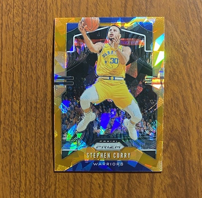 2019-20 Panini Prizm #98 Stephen Curry Orange Ice Prizm Warriors
