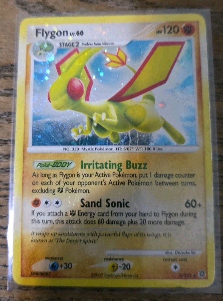 Flygon Lv.60 5/132 Holo Rare – Secret Wonders 2007 Pokémon Card NM/Mint
