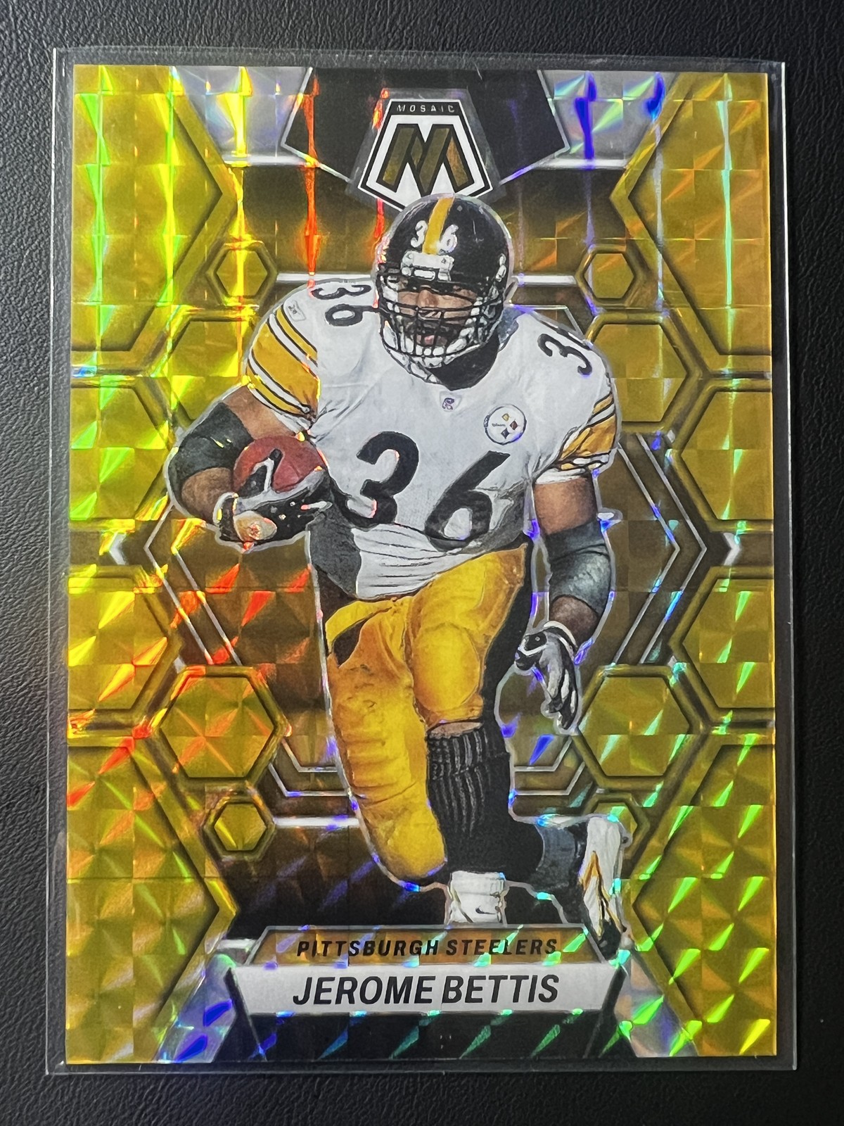 2023 Panini Mosaic #209 Jerome Bettis Gold Mosaic #/10