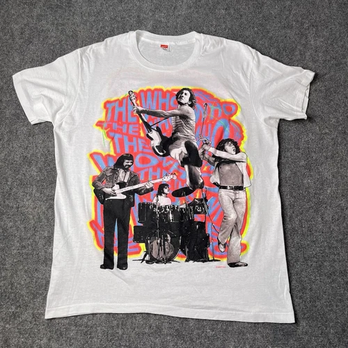 The Who Single Stitch T-shirt Mens L Rock Con 1980s vintage concert t-shirt, vintage, single stitch, B+ condition
