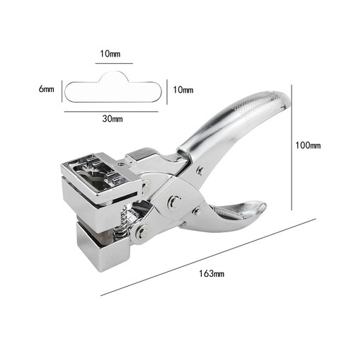 Slot Punch Hand Press T Shaped Hole Cutting Tool for,, Tag - Picture 6 of 7