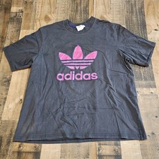 Vintage Adidas Heavyweight T Shirt Pink Purple