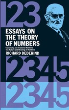 Essays on the Theory of Numbers Dover Books on Mathematics 