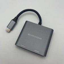Dual HDMI Adapter USB-C to HDMI Splitter Dual Monitor 4K MacBook Pro/Air READ