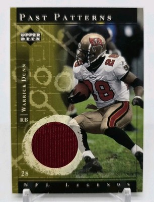 2001 Upper Deck NFL Legends WARRICK DUNN Past Patterns (Jersey) Tampa Bay #PP-WD