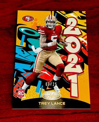Trey Lance 6/25 Rookie 2021 Panini Gold Certified Graffiti Holo RC #2021-18
