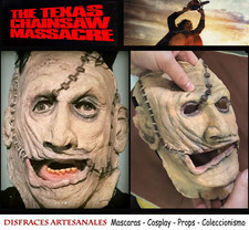 LEATHERFACE Texas Chainsaw Massacre half LATEX MASK Halloween cosplay fx killer