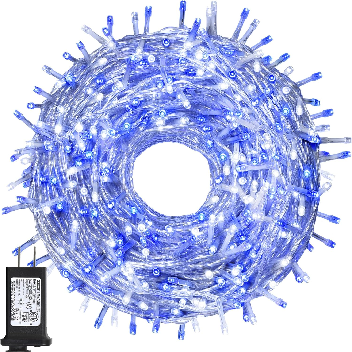 500 LED Christmas Lights, 164 FT 8 Twinkle Modes Plug in Waterproof Extra Long F