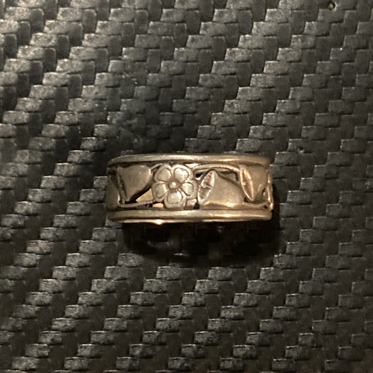 Vintage Uncas Native Made Sterling Silver 925 Band Ring Bells 