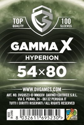 Gamma X - Schutzbeutel - Hyperion 100 Hüllen 54mm x 80mm