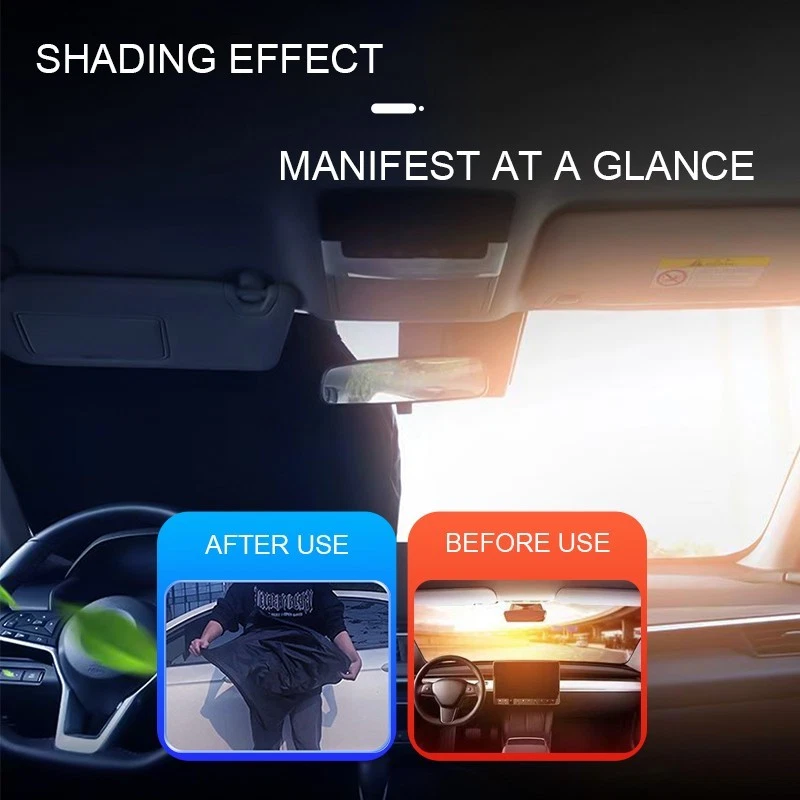Складной большой солнцезащитный козырек для лобового стекла грузовика фургона автомобиля защита от ультрафиолета - Изображение 4 из 4