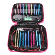 26 Pieces Aluminum Interchangeable Circular Knitting Needle Set,13 Size9862