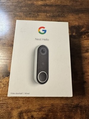 New Google Nest Hello Smart Video Doorbell (NC5100US) Opened To Show Contents